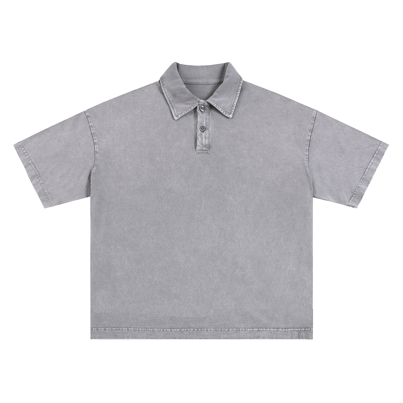 Heavyweight Snow-Washed Polo T-Shirt