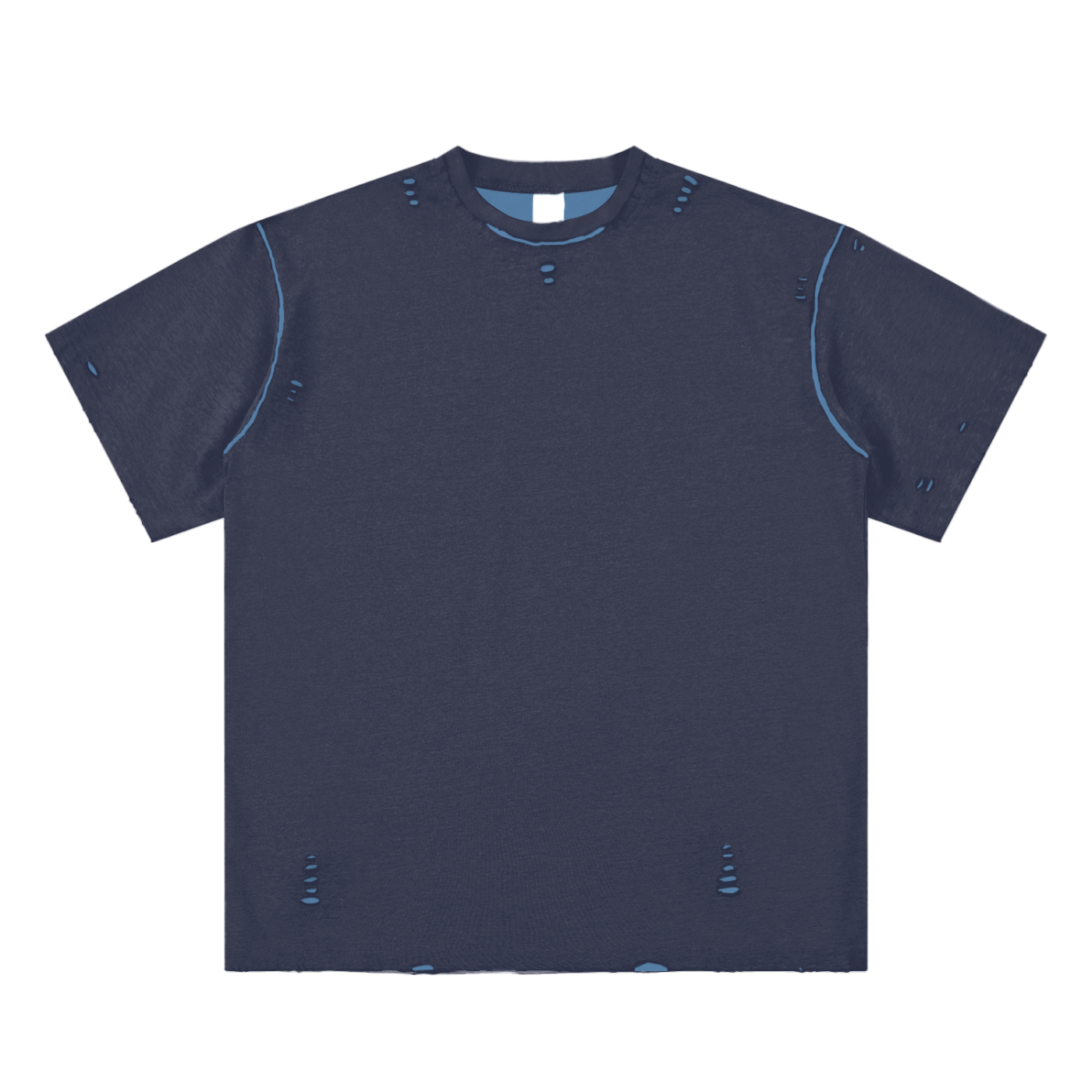 Hand-frayed Reversible T-shirt