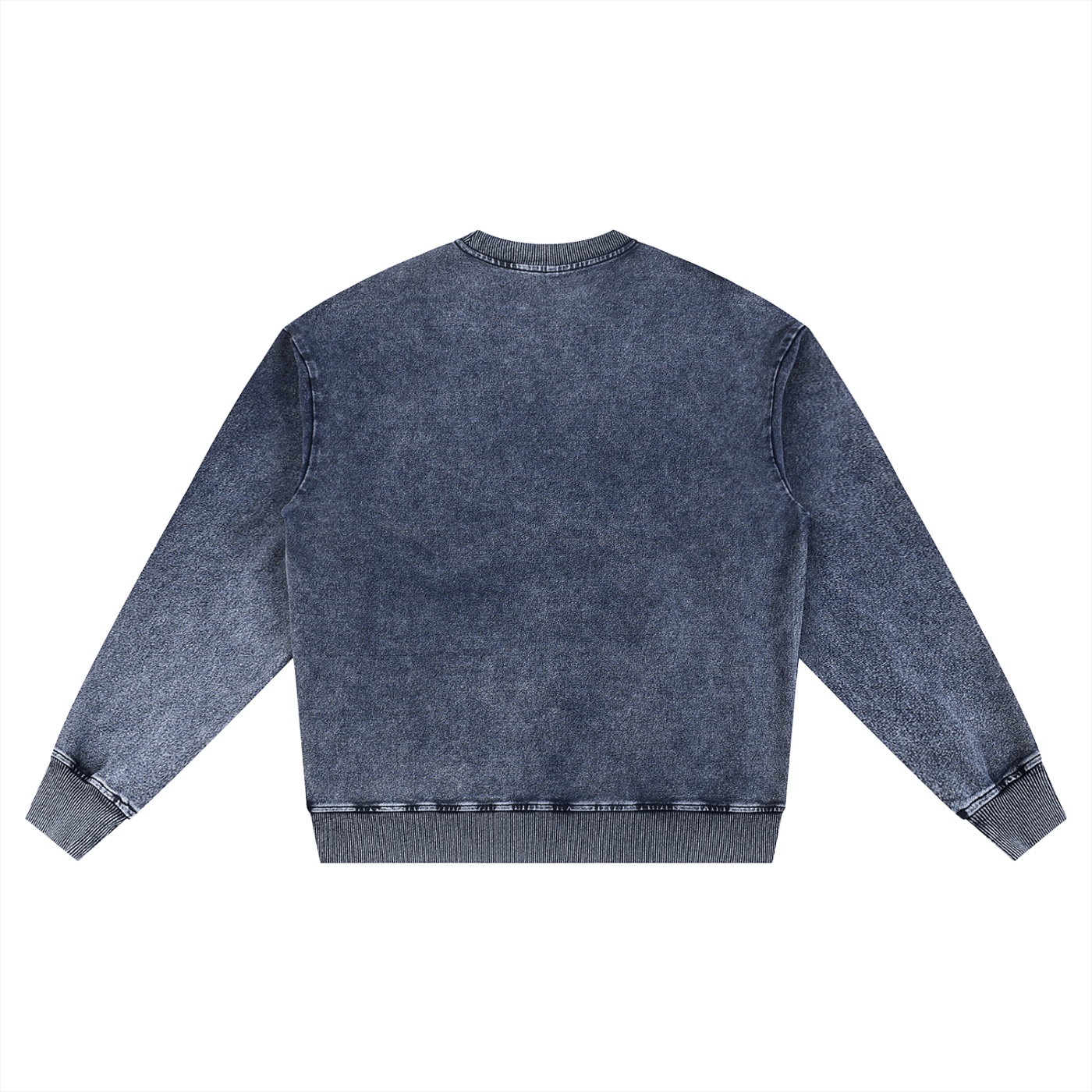 Snow Wash Oversized Crewneck Sweatshirt