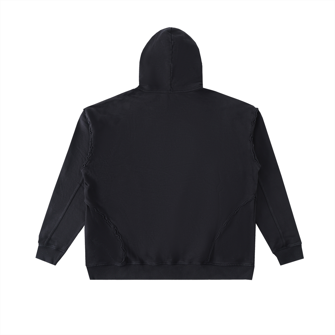 Raw-Seam Enzyme Washed Hoodie