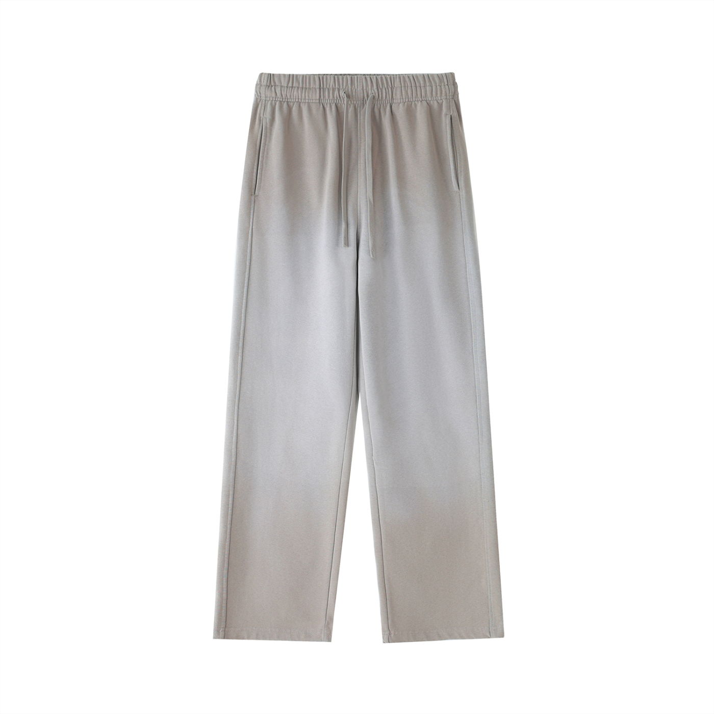 Vintage Washed Gradient Straight-Leg Sweatpants