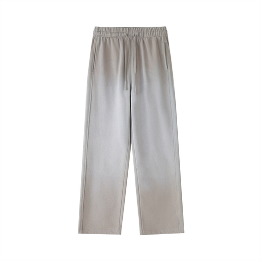Vintage Washed Gradient Straight-Leg Sweatpants