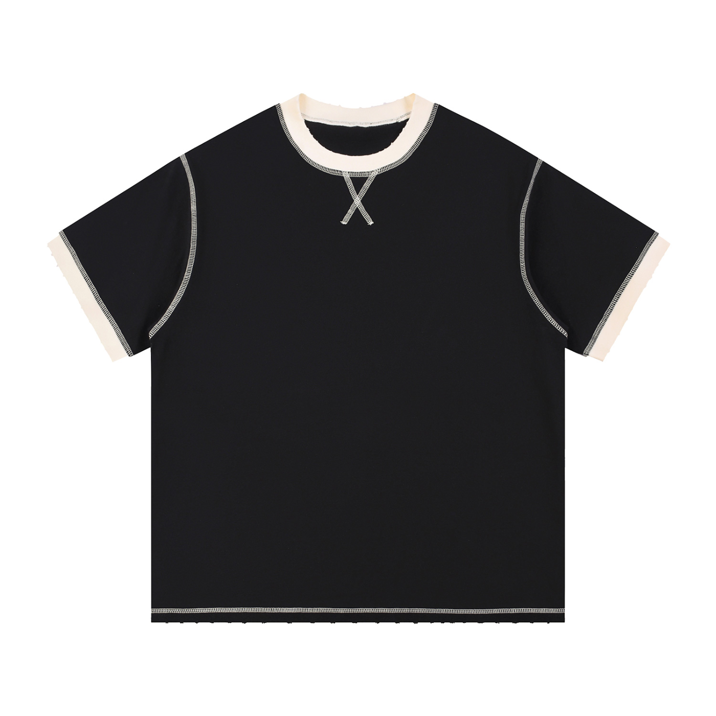 The Contrast-Stitch Heavyweight Tee