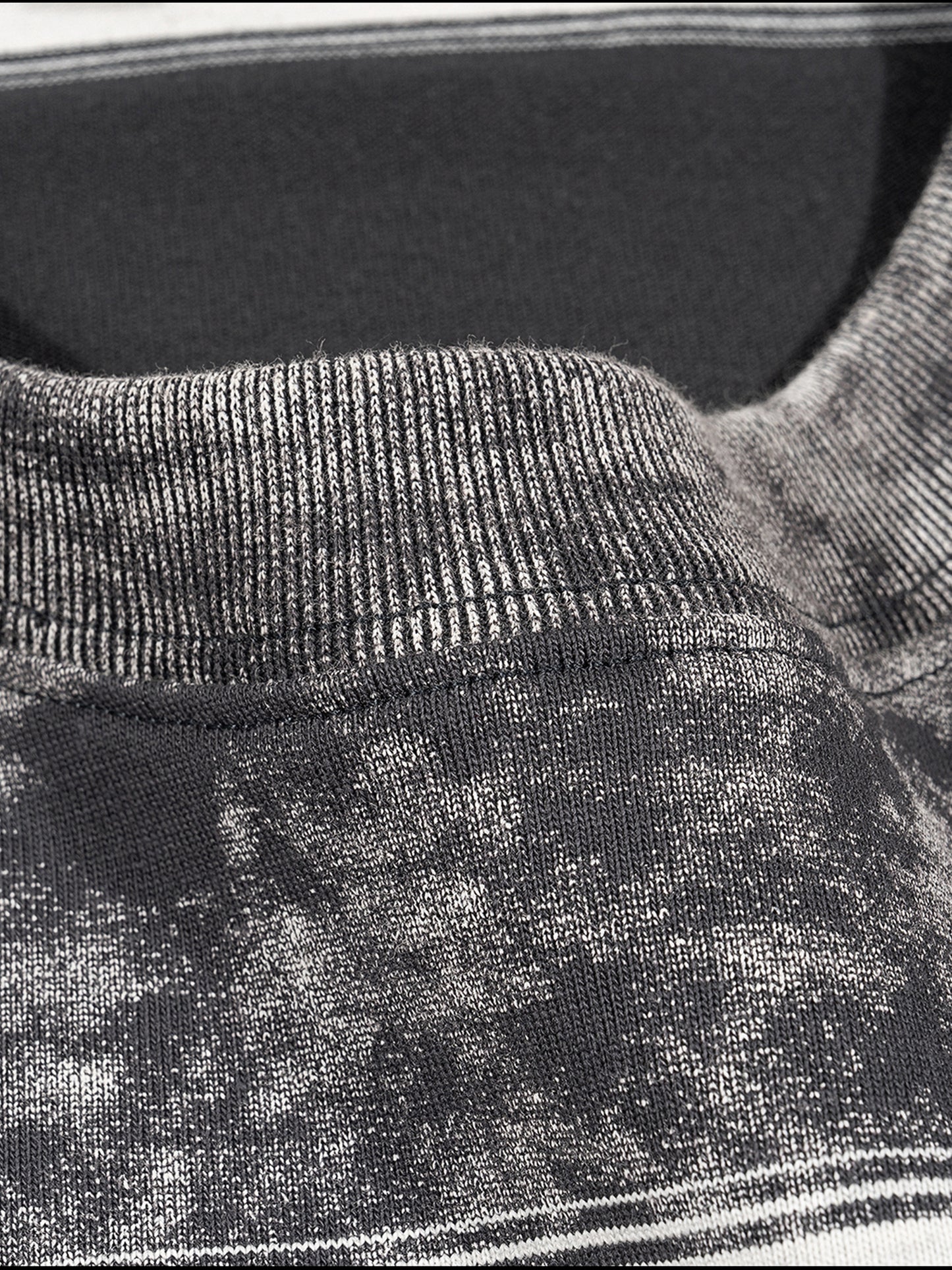 Snow Washed Striped Boxy T-Shirt