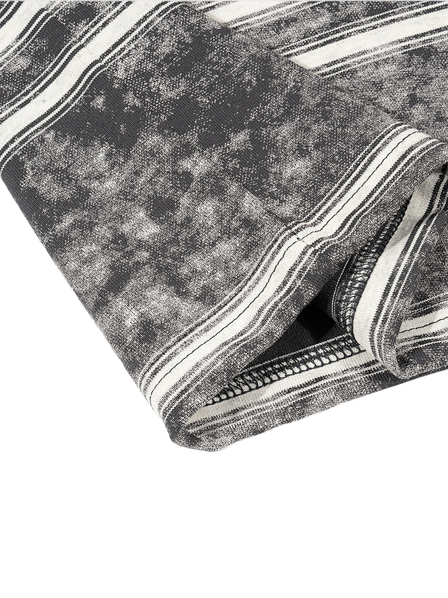 Snow Washed Striped Boxy T-Shirt