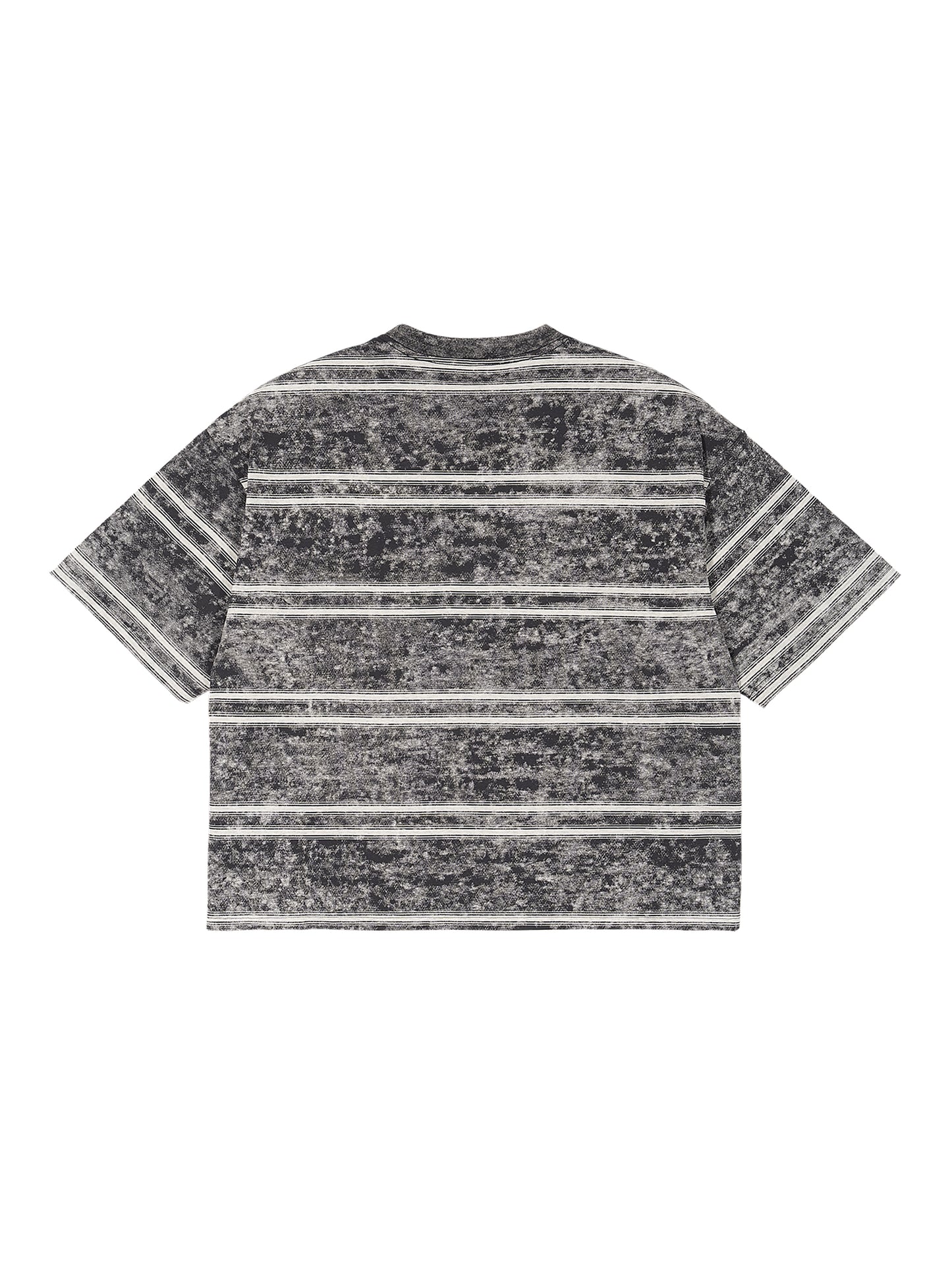 Snow Washed Striped Boxy T-Shirt
