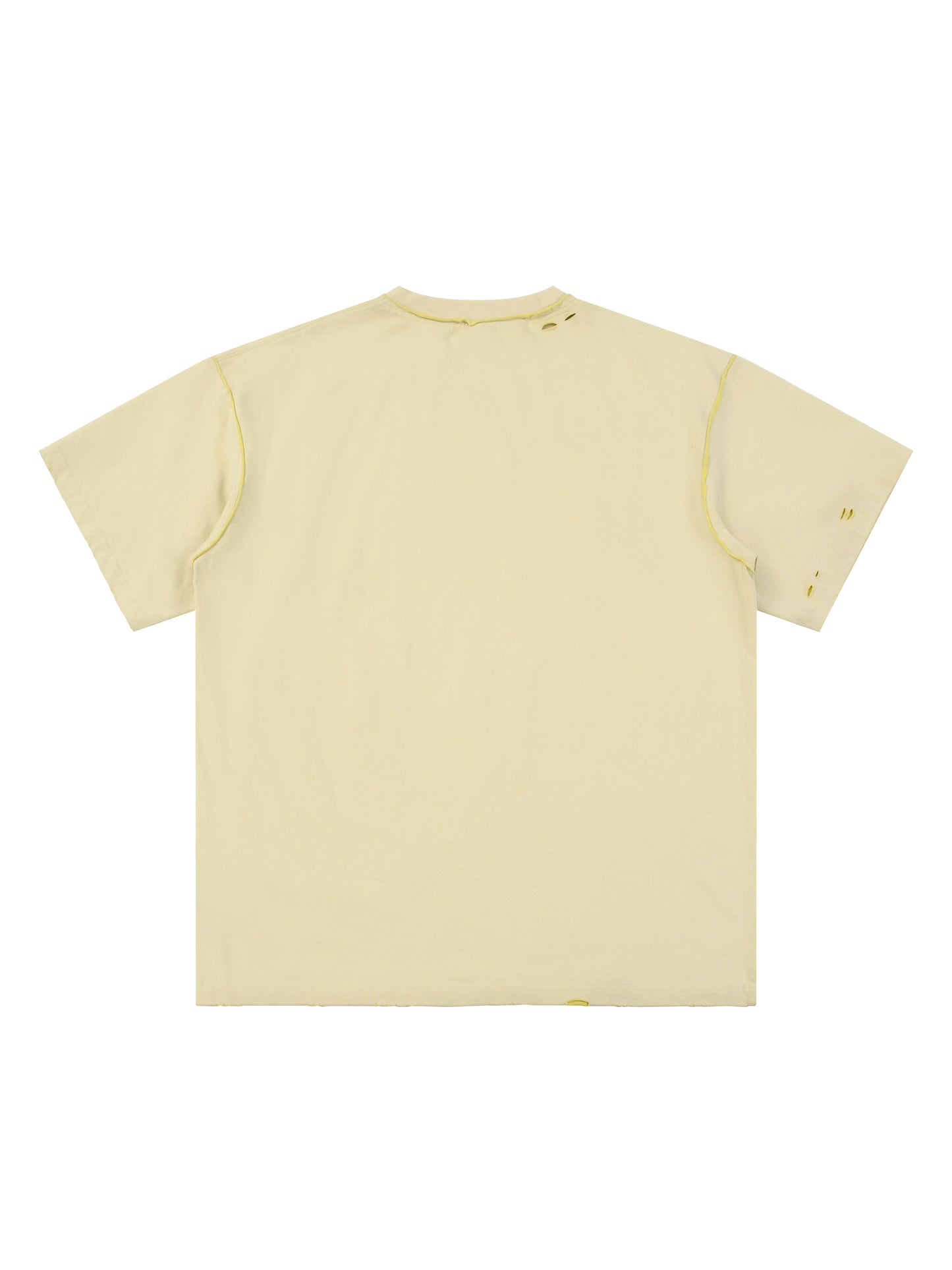 Hand-frayed Reversible T-shirt