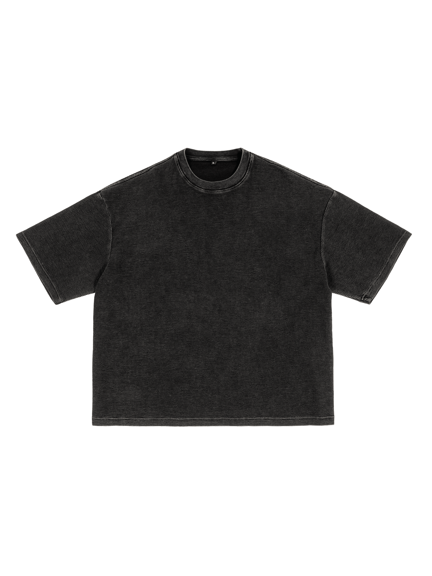 Textured Waffle Washed Boxy T-Shirt