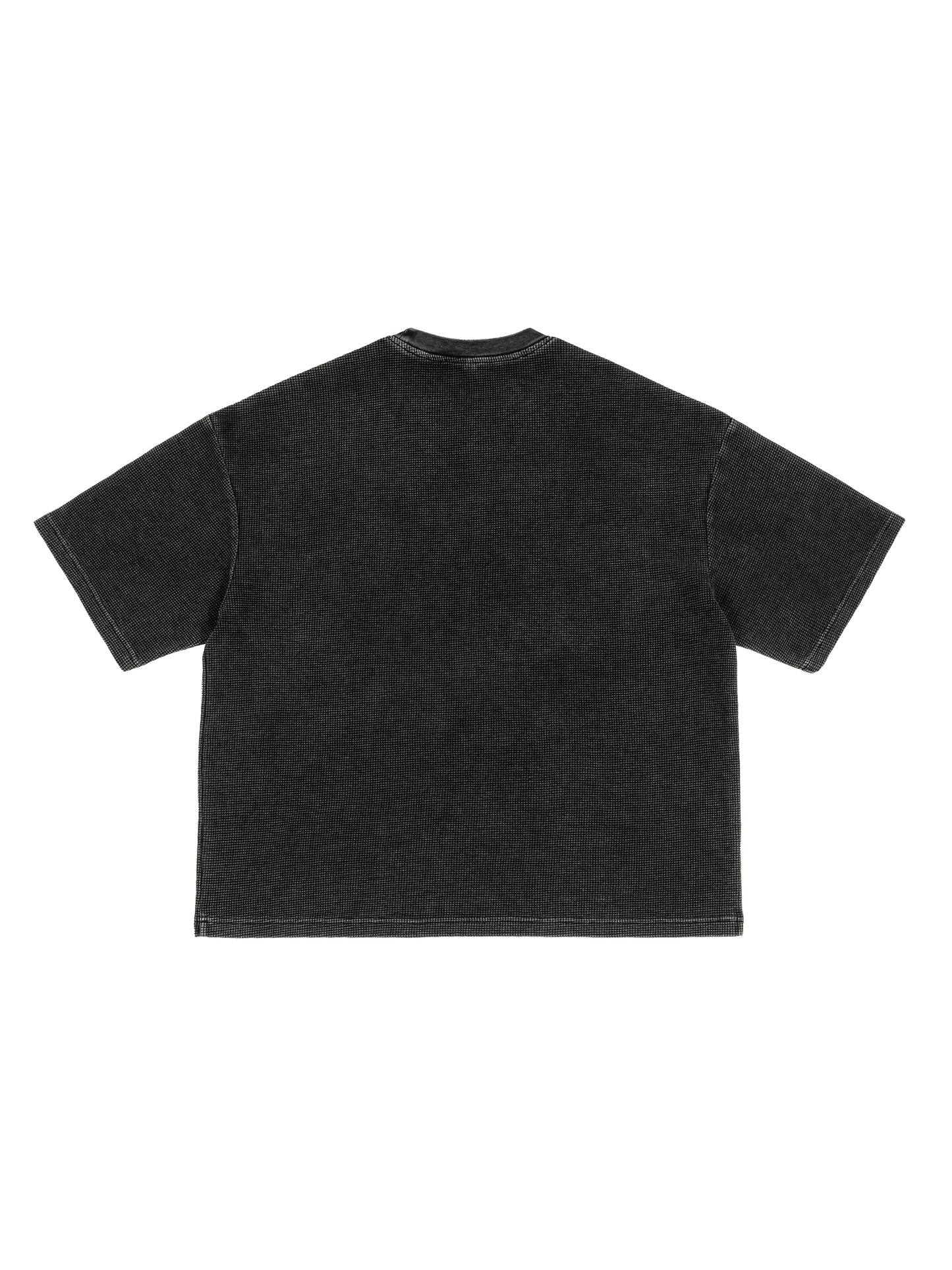 Textured Waffle Washed Boxy T-Shirt