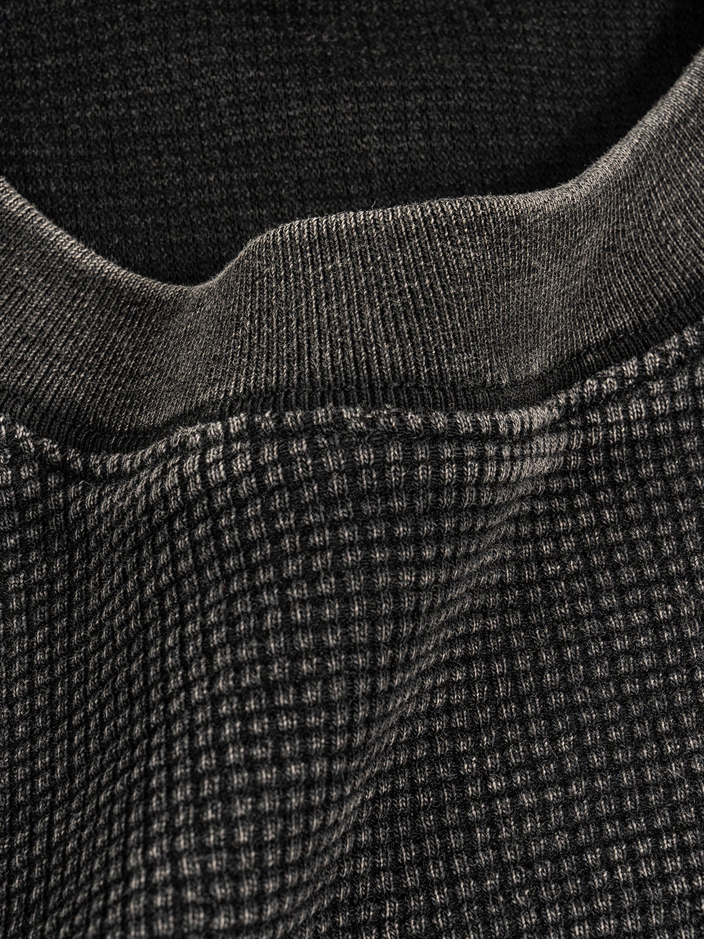 Textured Waffle Washed Boxy T-Shirt