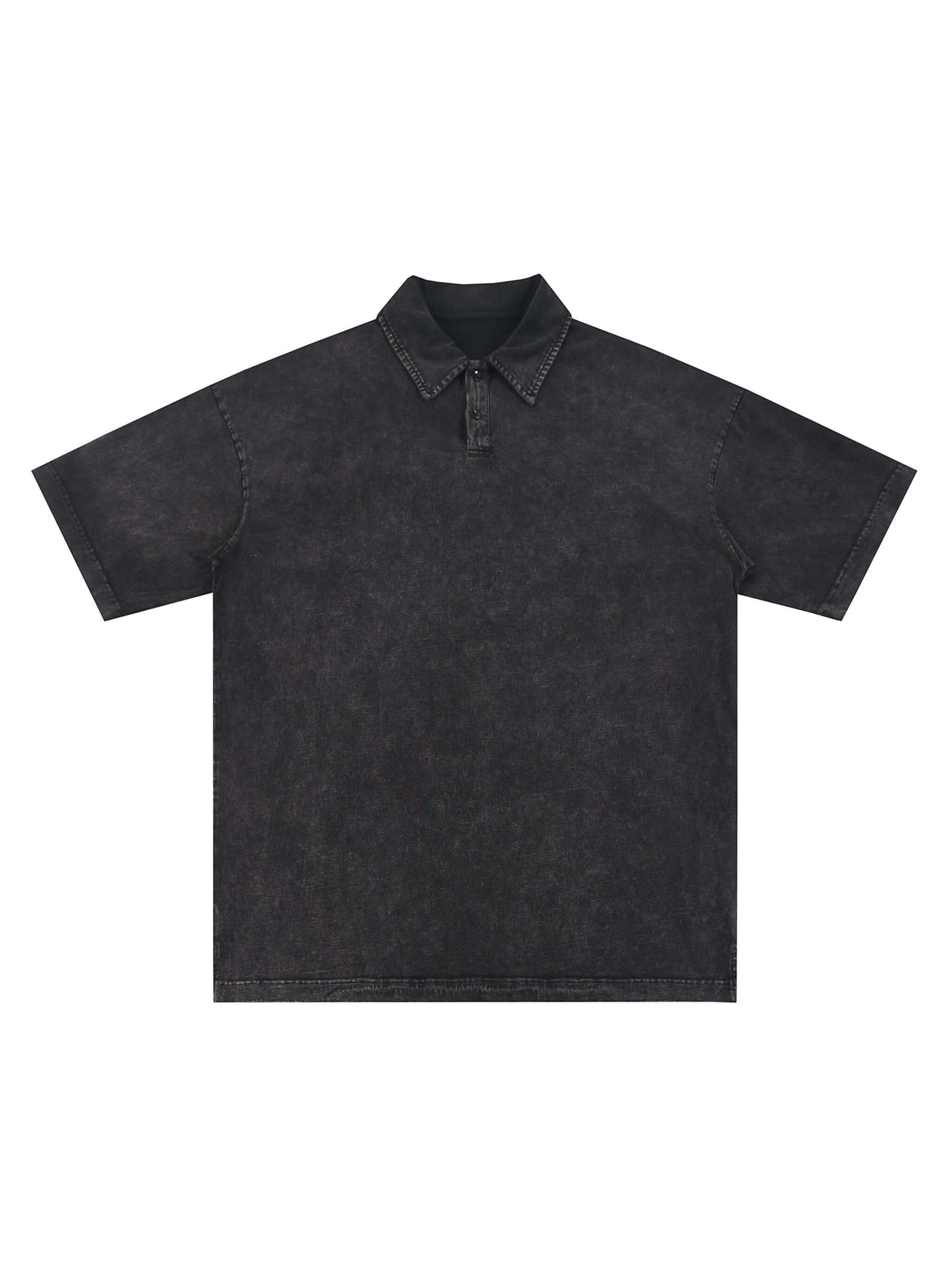 Heavyweight Snow-Washed Polo T-Shirt