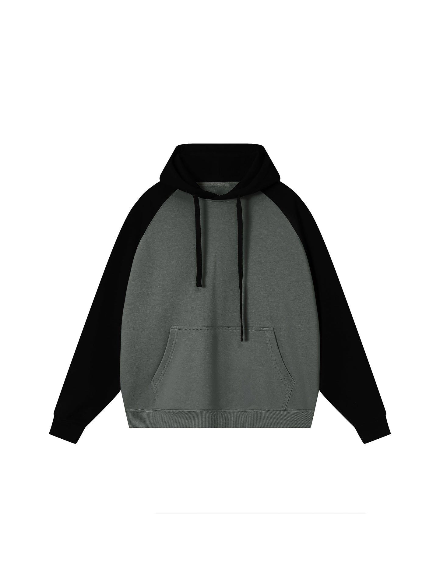 Color-Block Raglan Sleeve Hoodie