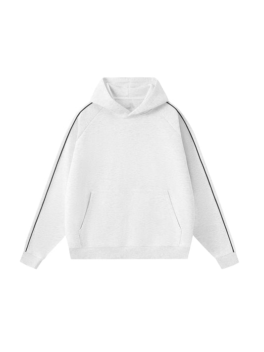 Contrast Piping Raglan Hoodie