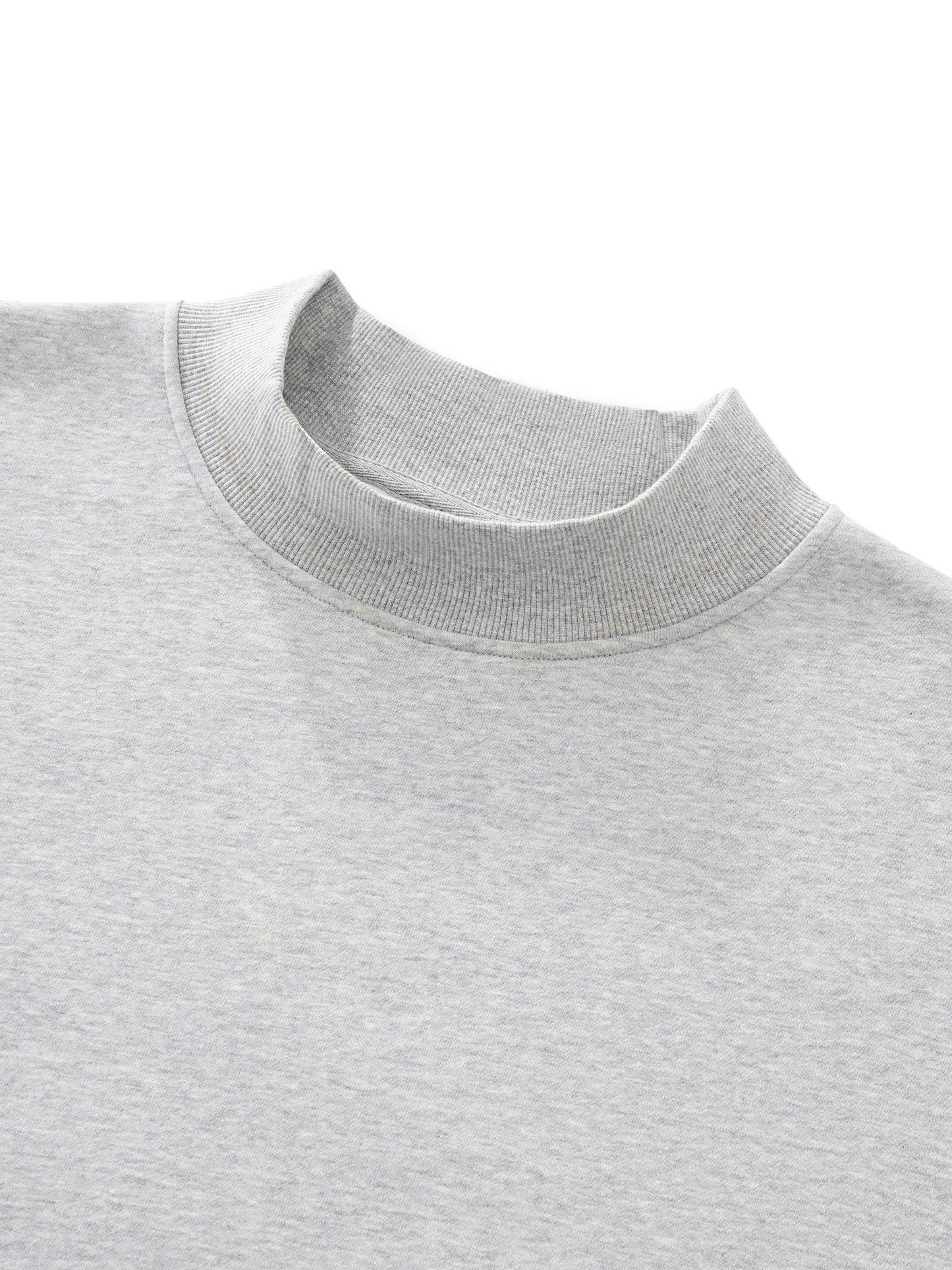 Essential Fleece Mid-Neck Crew Sweatshirt