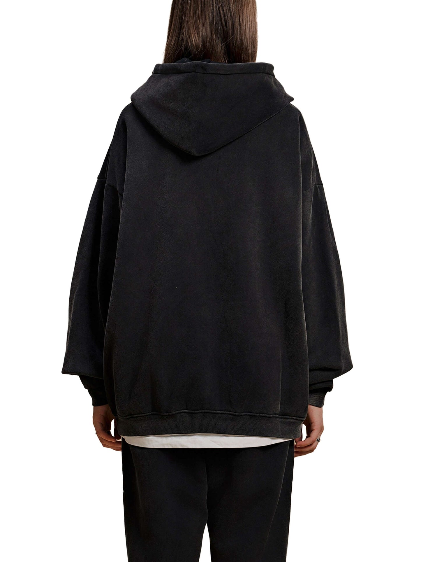 Sun Fade Contrast Tape Fleece Hoodie